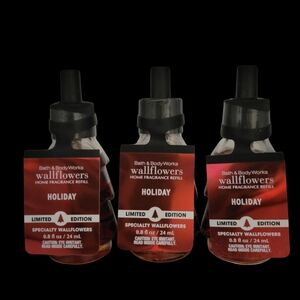 3pc Bath & Body Works Holiday Wallflower Refills - Limited Edition Tree Shaped